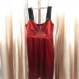 Simply Vera Vera Wang Red Dress with Gem Accents